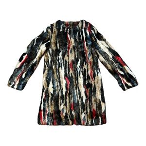 Zara Women’s Multicolor Faux Fur Jacket